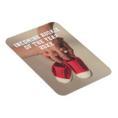 Magnet Flexible Chaussures bébé Photo Faire-part de grossesse (Côté Droit)