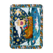 MAGNET FLEXIBLE CHAUSSURES NÉERLANDAISES PÈRE NOËL SHIP, ICEBERGS, (Vertical)