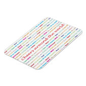 Magnet Flexible Cheers_Around The World_multi-language (Côté Gauche)