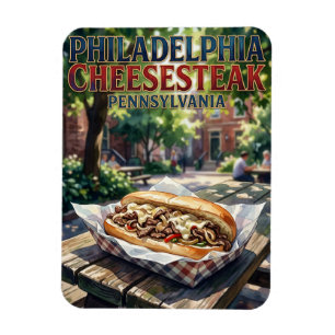 Magnet Flexible Cheesesteak de Philadelphie Pennsylvanie