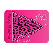 Magnet Flexible Cheetah Leopard rose Arbre de Noël (Horizontal)