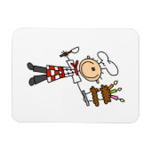 Magnet Flexible Chef avec gâteau d'anniversaire (Horizontal)