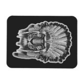 Magnet Flexible Chef du tigre amérindien (Horizontal)