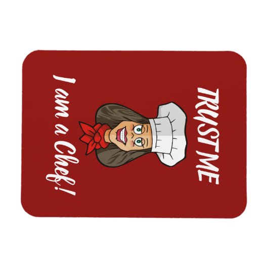 Magnet Flexible Chef femme (Horizontal)