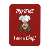 Magnet Flexible Chef femme (Vertical)