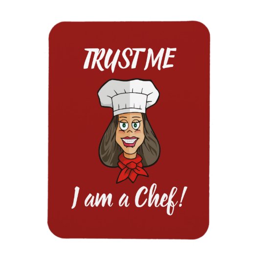 Magnet Flexible Chef femme (Vertical)