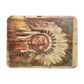 Magnet Flexible Chef indien Sitting Bull (Horizontal)