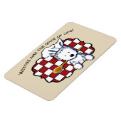 Magnet Flexible Chef Westie KiniArt (Côté Gauche)