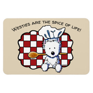 Magnet Flexible Chef Westie KiniArt