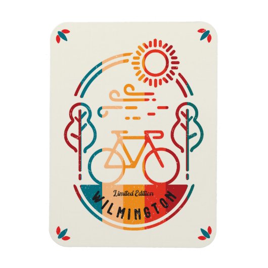 Magnet Flexible Chemin cyclable Retro Wilmington (Vertical)