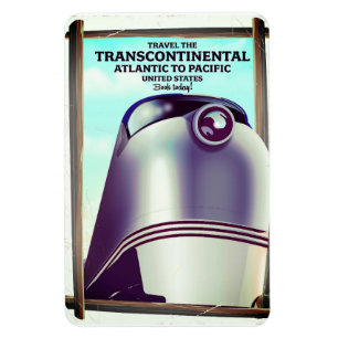 Magnet Flexible Chemin de fer transcontinental USA.