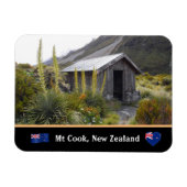 Magnet Flexible Chemin du Mont Cook et refuge / Voyage Nouvelle-Zé (Horizontal)