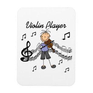 Magnet Flexible Chemises et Cadeaux pour Joueuse de Violon en Bâto
