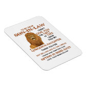 Magnet Flexible Cher Belle-Fils, Je T'Ai Donné Ma Fille Magnifique (Côté Droit)