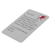 Magnet Flexible Cher Père Noël répand Healing Social Distancing Id (Côté Gauche)