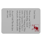 Magnet Flexible Cher Père Noël répand Healing Social Distancing Id (Horizontal)