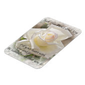 Magnet Flexible Cherchez Sa Paix : Rose Blanche (Côté Gauche)