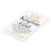 Magnet Flexible Cherchez Ye Premier Royaume de Dieu (Côté Gauche)