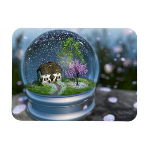 Magnet flexible Cherry Blossom Globe
