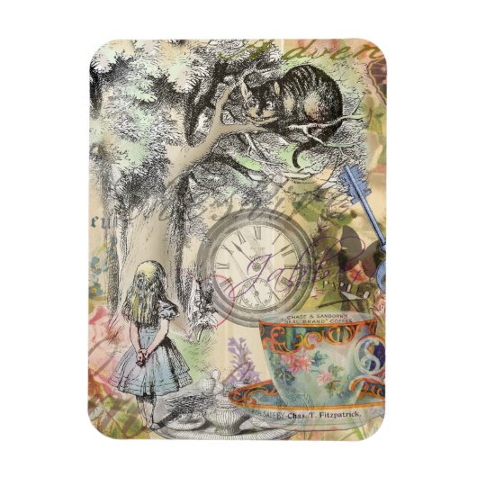 Magnet Flexible Cheshire Chat Alice Wonderland Classic (Vertical)
