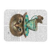 Magnet Flexible Cheshire Chat avec Coupe sur la tête (Horizontal)