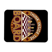 Magnet Flexible ChessBoard Citation Joueur d'échecs Penser Jeu Boa (Horizontal)