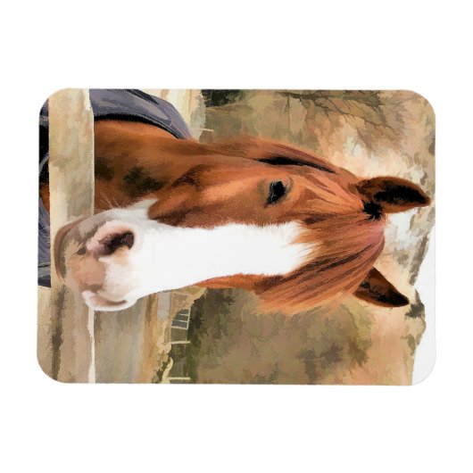 MAGNET FLEXIBLE CHESTNUT CHEVAL (Horizontal)
