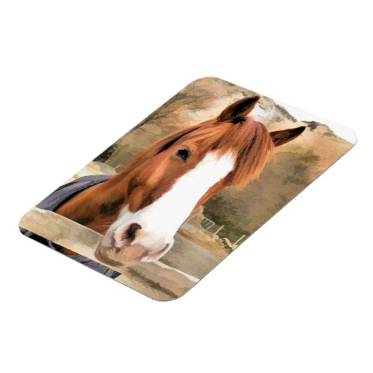 MAGNET FLEXIBLE CHESTNUT CHEVAL (Côté Gauche)