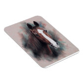 Magnet Flexible Chestnut Quarter Cheval tête (Côté Droit)