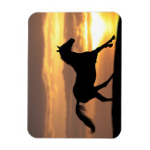 Magnet Flexible Cheval Au Coucher Du Soleil (Vertical)