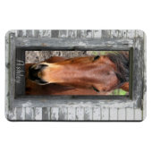 Magnet Flexible Cheval avec nom (Horizontal)