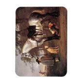 Magnet Flexible Cheval dans un paysage Aelbert Cuyp (Vertical)