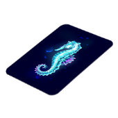 Magnet Flexible Cheval de mer de glace cristal sur Arrière - plan  (Côté Gauche)