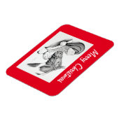 Magnet Flexible Cheval de Noël et Père Noël (Côté Gauche)