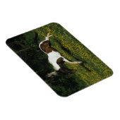 Magnet Flexible Cheval de peinture courant dans le champ de fleurs (Côté Droit)