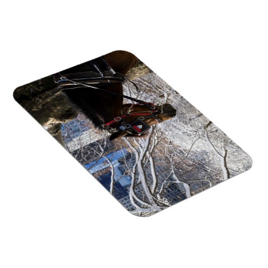 Magnet Flexible Cheval de transport d'hiver (Côté Droit)