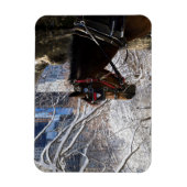 Magnet Flexible Cheval de transport d'hiver (Vertical)