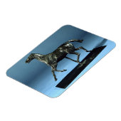 Magnet Flexible Cheval de Trot (bronze) (Côté Gauche)