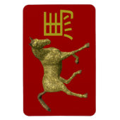 Magnet Flexible Cheval d'or (Vertical)