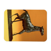 Magnet Flexible Cheval en caracolage (bronze) (Horizontal)