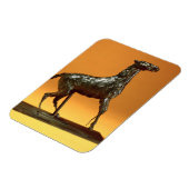 Magnet Flexible Cheval en caracolage (bronze) (Côté Gauche)