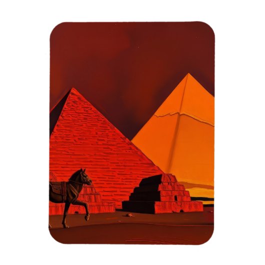 Magnet Flexible Cheval et Pyramide (Vertical)