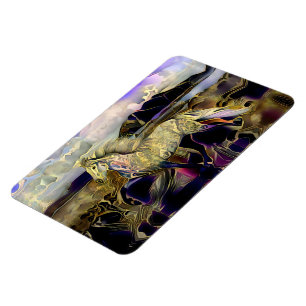 Magnet Flexible Cheval islandais Art Déco