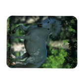 Magnet Flexible Cheval miniature debout dans les arbres (Horizontal)