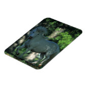 Magnet Flexible Cheval miniature debout dans les arbres (Côté Gauche)