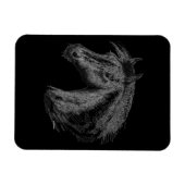 Magnet Flexible Cheval : Noir (Horizontal)