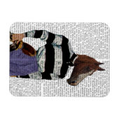 Magnet Flexible Cheval Racing Jockey Portrait (Horizontal)