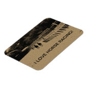 Magnet Flexible Cheval Racing Muddy Track Grunge (Côté Gauche)