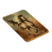 Magnet Flexible Cheval sauvage et couleurs chaudes (Côté Droit)