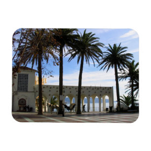 Magnet Flexible Cheval & Transport Sur La Promenade À Nerja, Espag